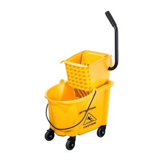Yellow Side Press Wringer & 28 L Bucket Combo